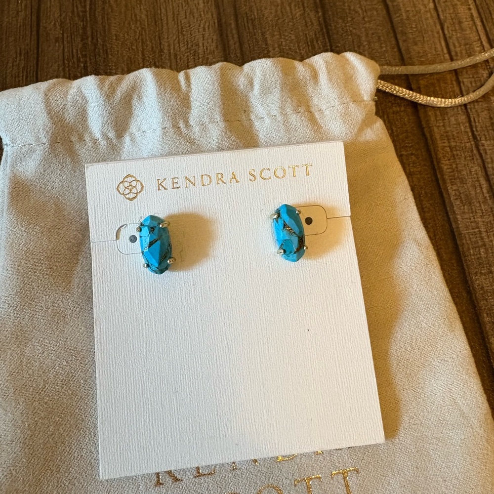 Kendra Scott Blue Stud Earrings